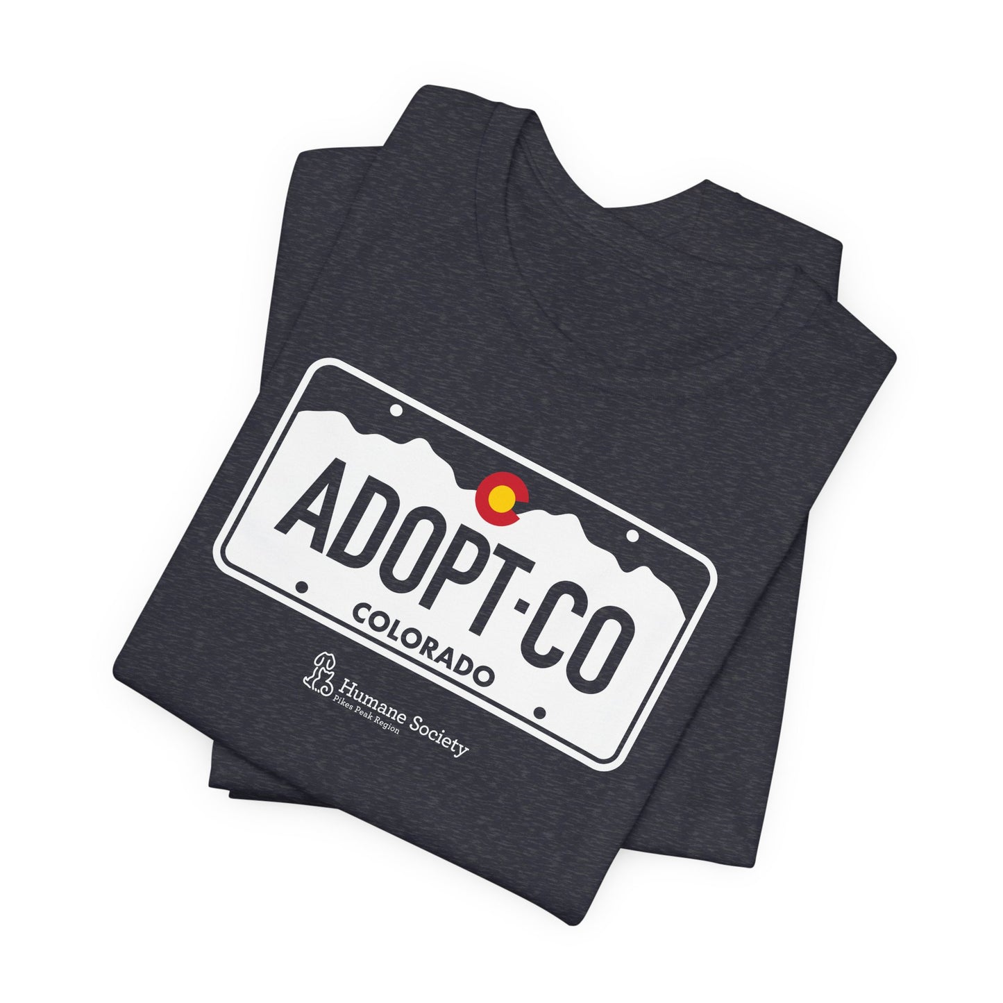 Adopt CO License Plate - Unisex Jersey Short Sleeve Tee