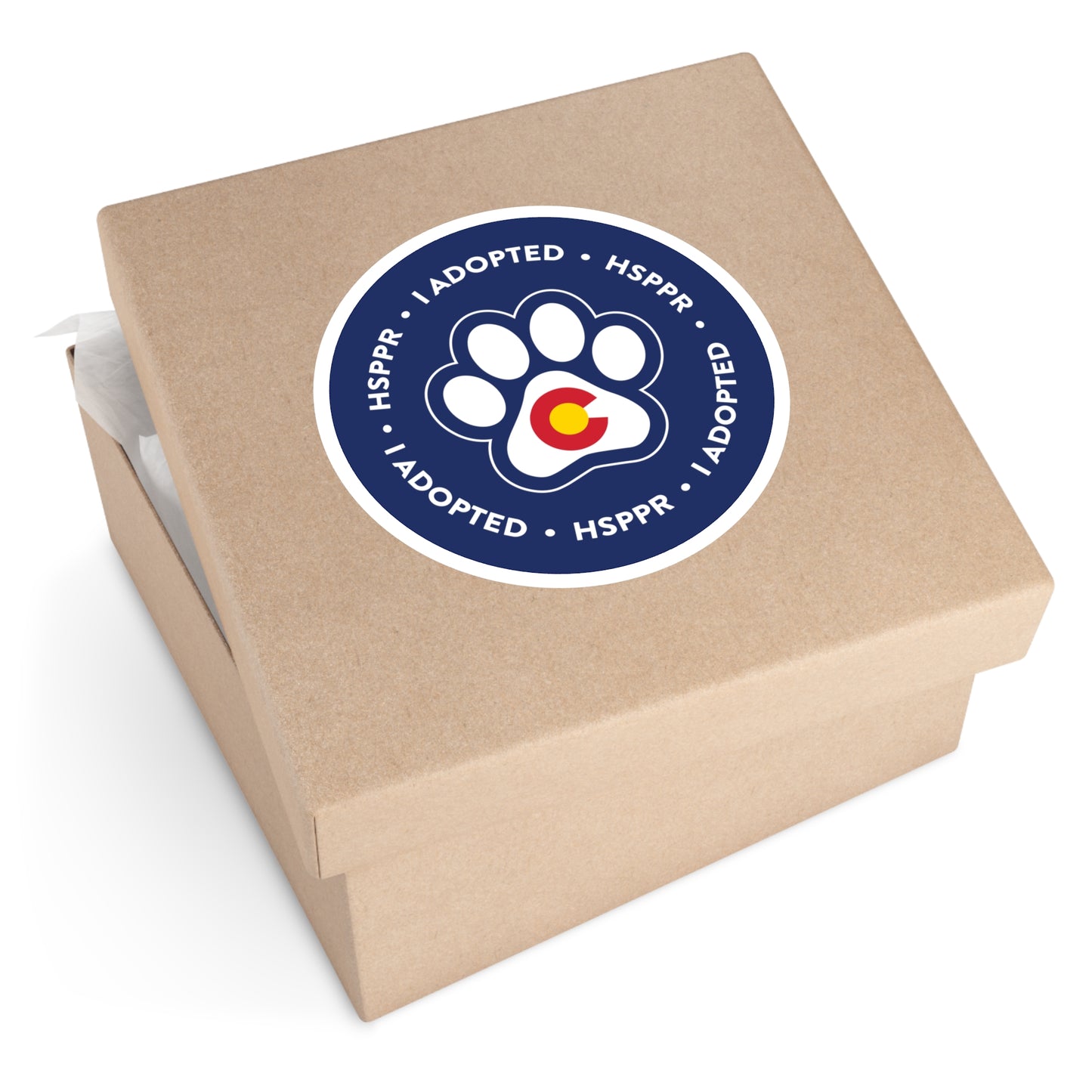 Colorado Collection - "I Adopted" Round Sticker