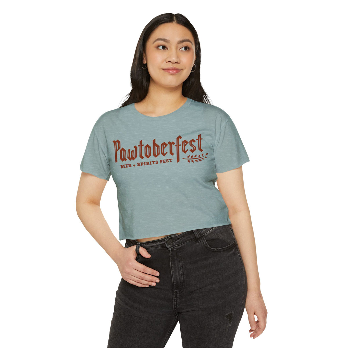 Pawtoberfest Women's Festival Crop Top