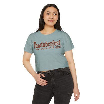 Pawtoberfest Women's Festival Crop Top