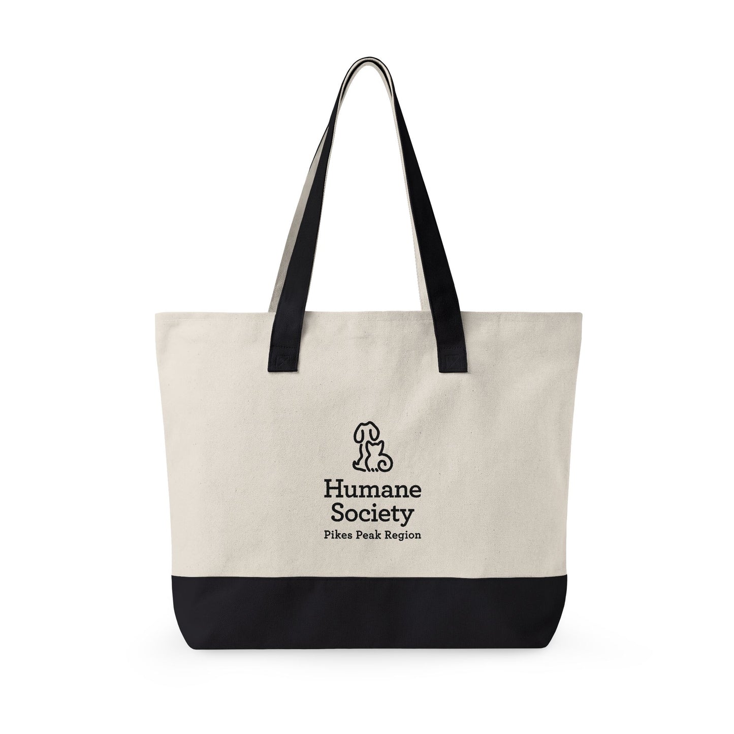 Humane Zippered Canvas Tote
