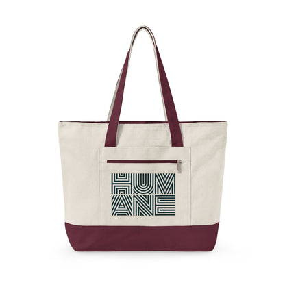 Humane Zippered Canvas Tote