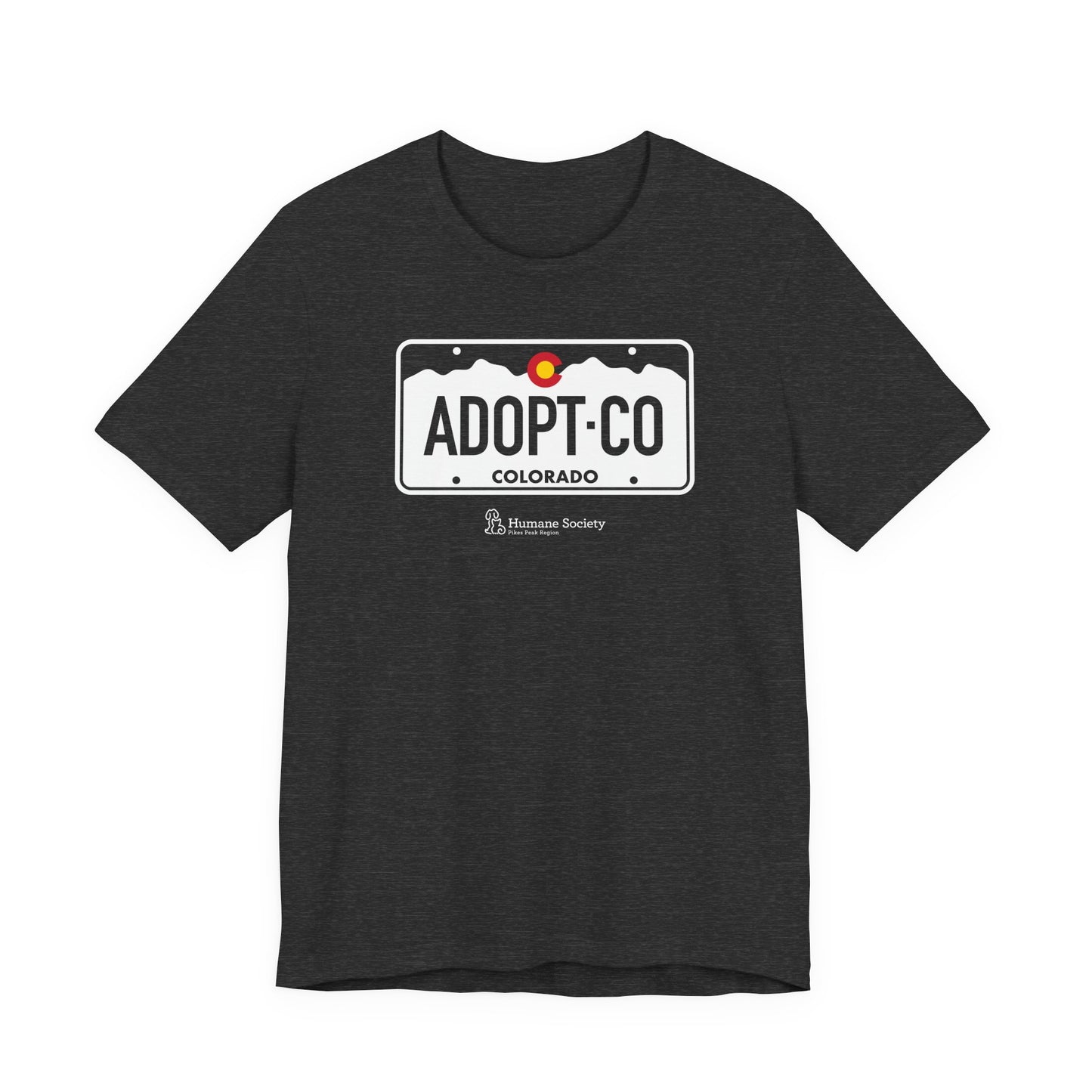 Adopt CO License Plate - Unisex Jersey Short Sleeve Tee