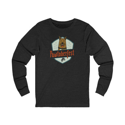 Pawtoberfest Badge Unisex Long Sleeve Tee