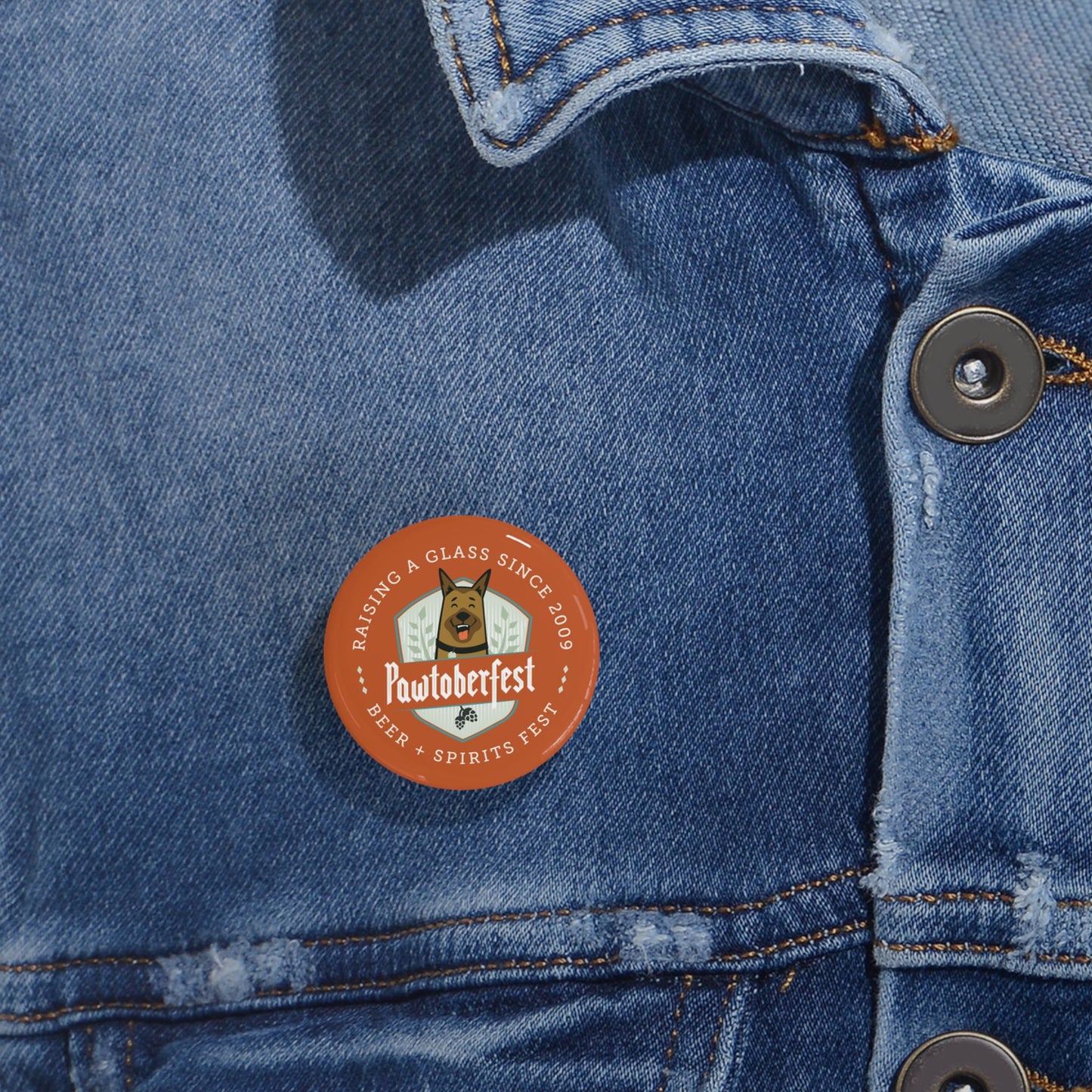 Pawtoberfest Round Pins