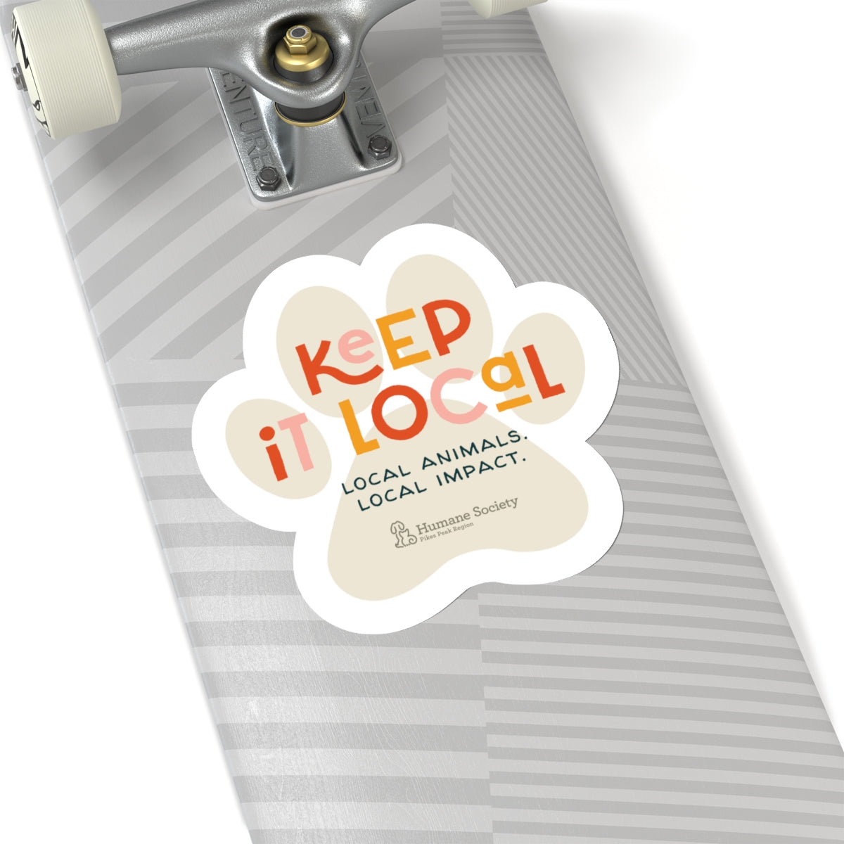 Keep it Local Paw Print Sticker