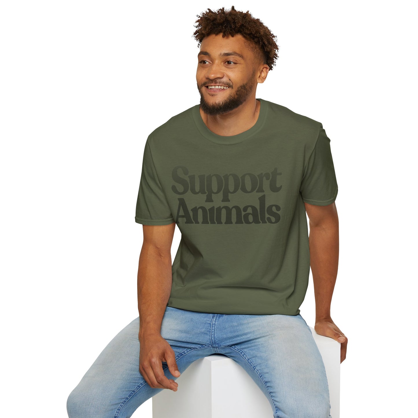 Support Animals - Unisex Softstyle T-Shirt