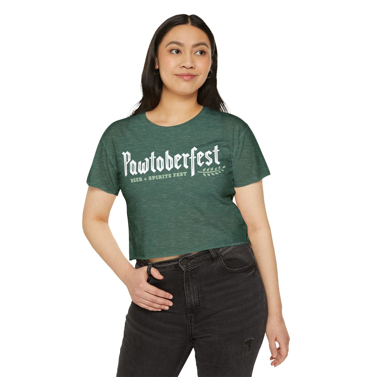 Pawtoberfest Women's Festival Crop Top