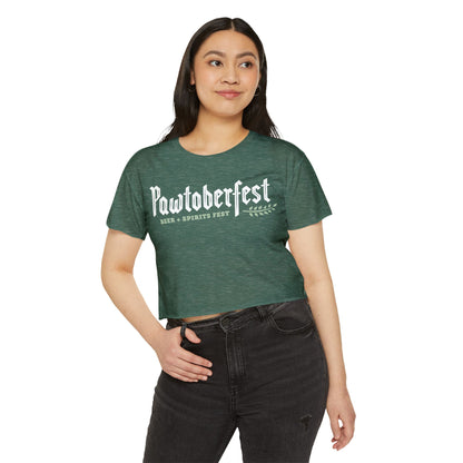 Pawtoberfest Women's Festival Crop Top
