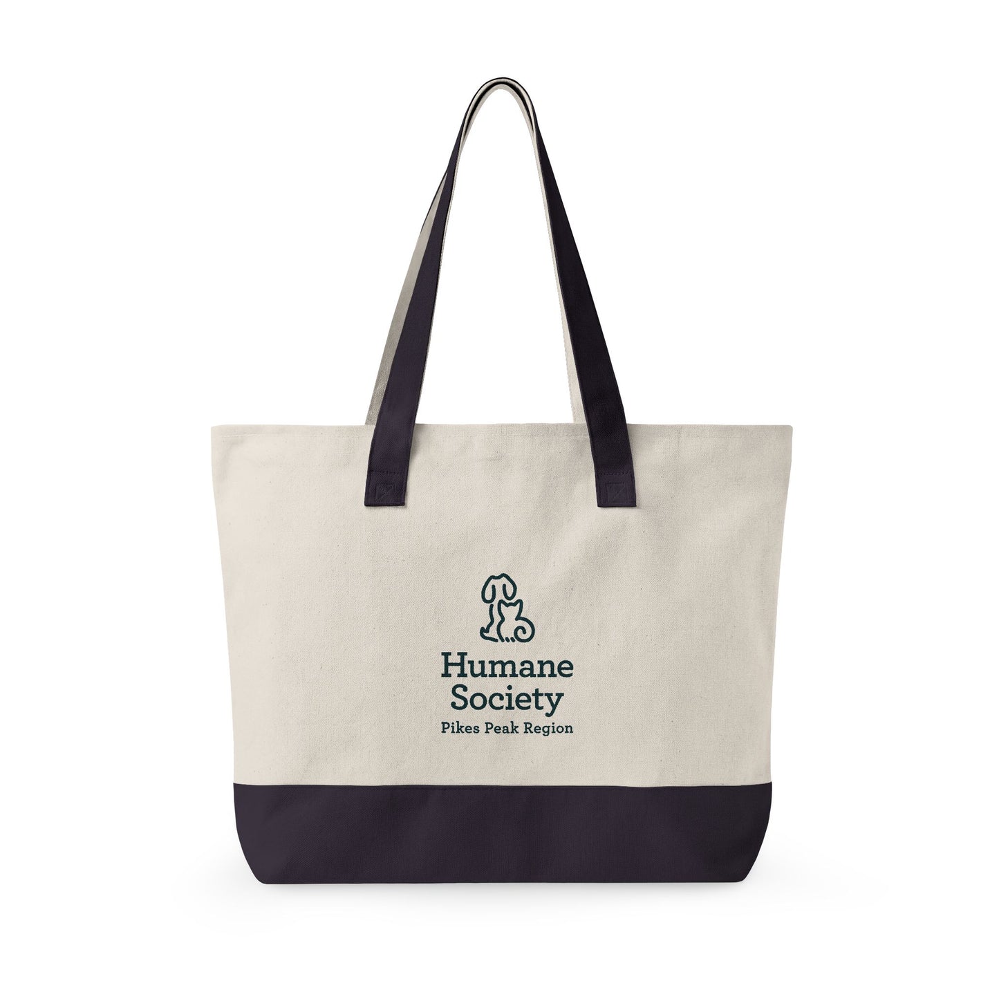 Humane Zippered Canvas Tote