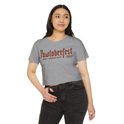 Pawtoberfest Women's Festival Crop Top