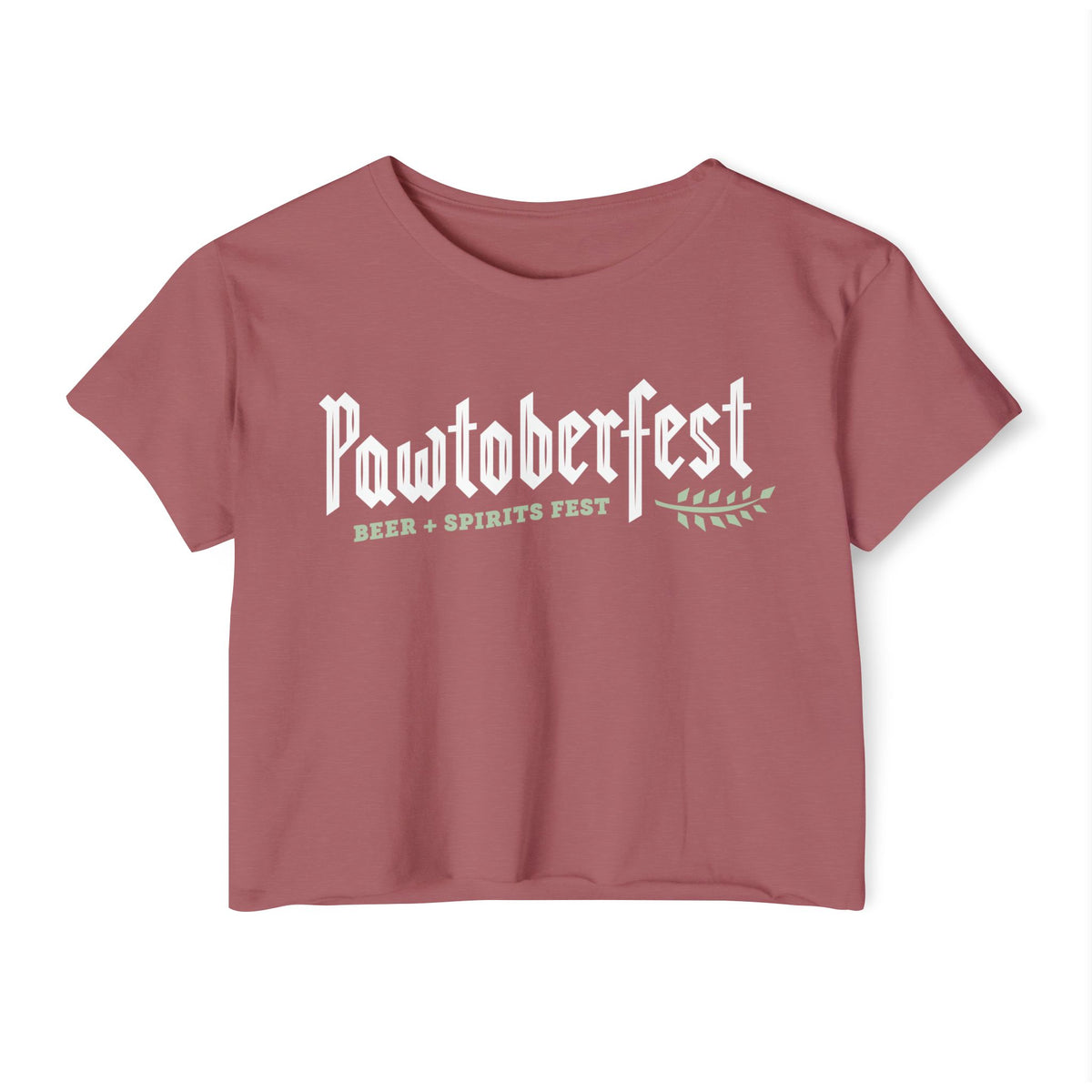 Pawtoberfest Women's Festival Crop Top