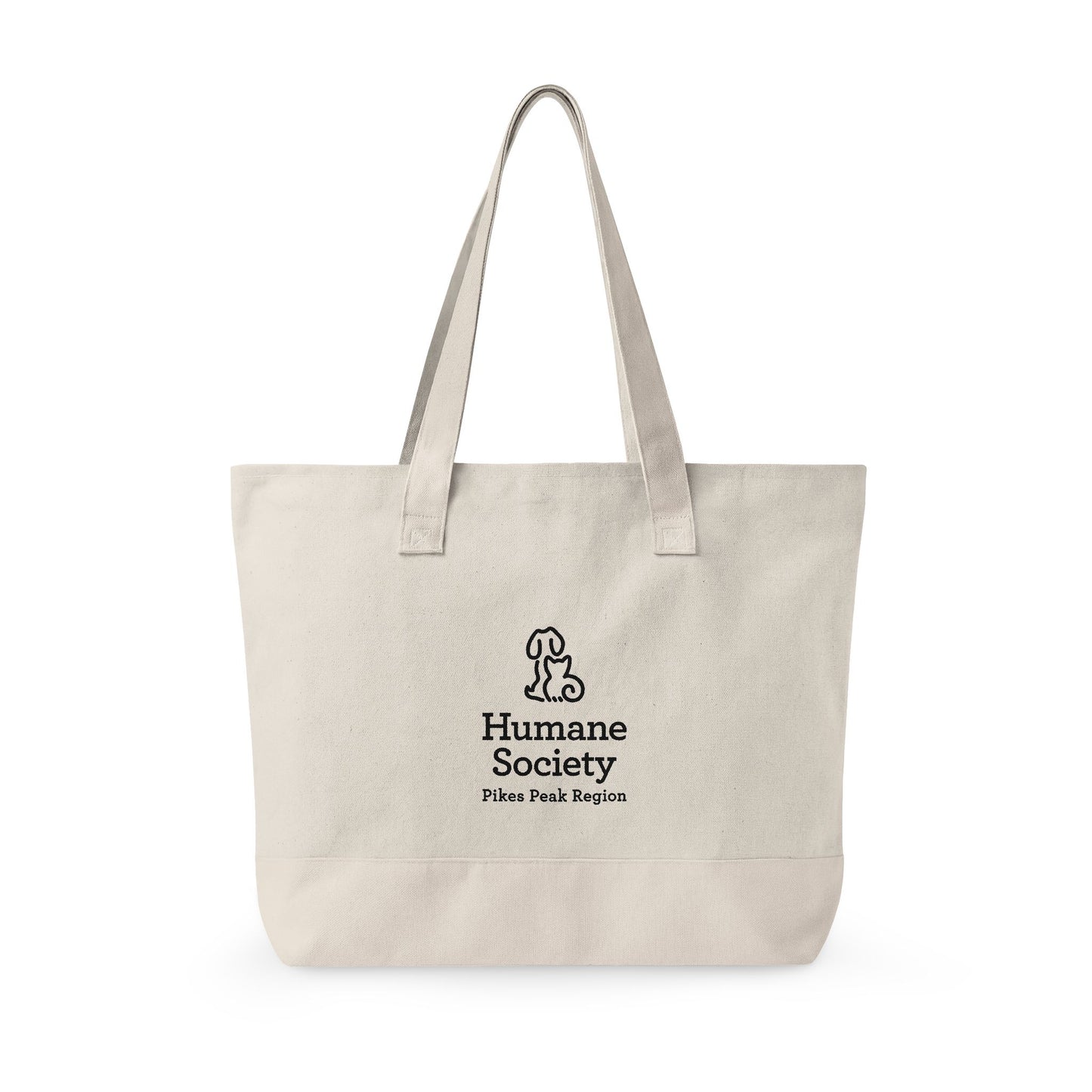 Humane Zippered Canvas Tote