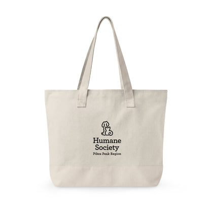 Humane Zippered Canvas Tote