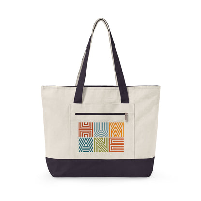 Humane Zippered Canvas Tote