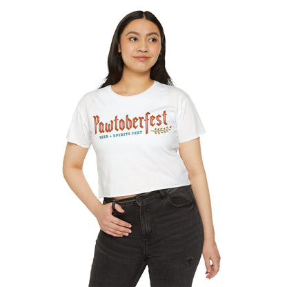 Pawtoberfest Women's Festival Crop Top