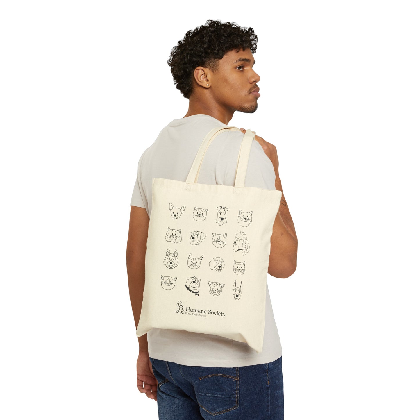 Pet Lovers Cotton Canvas Tote Bag