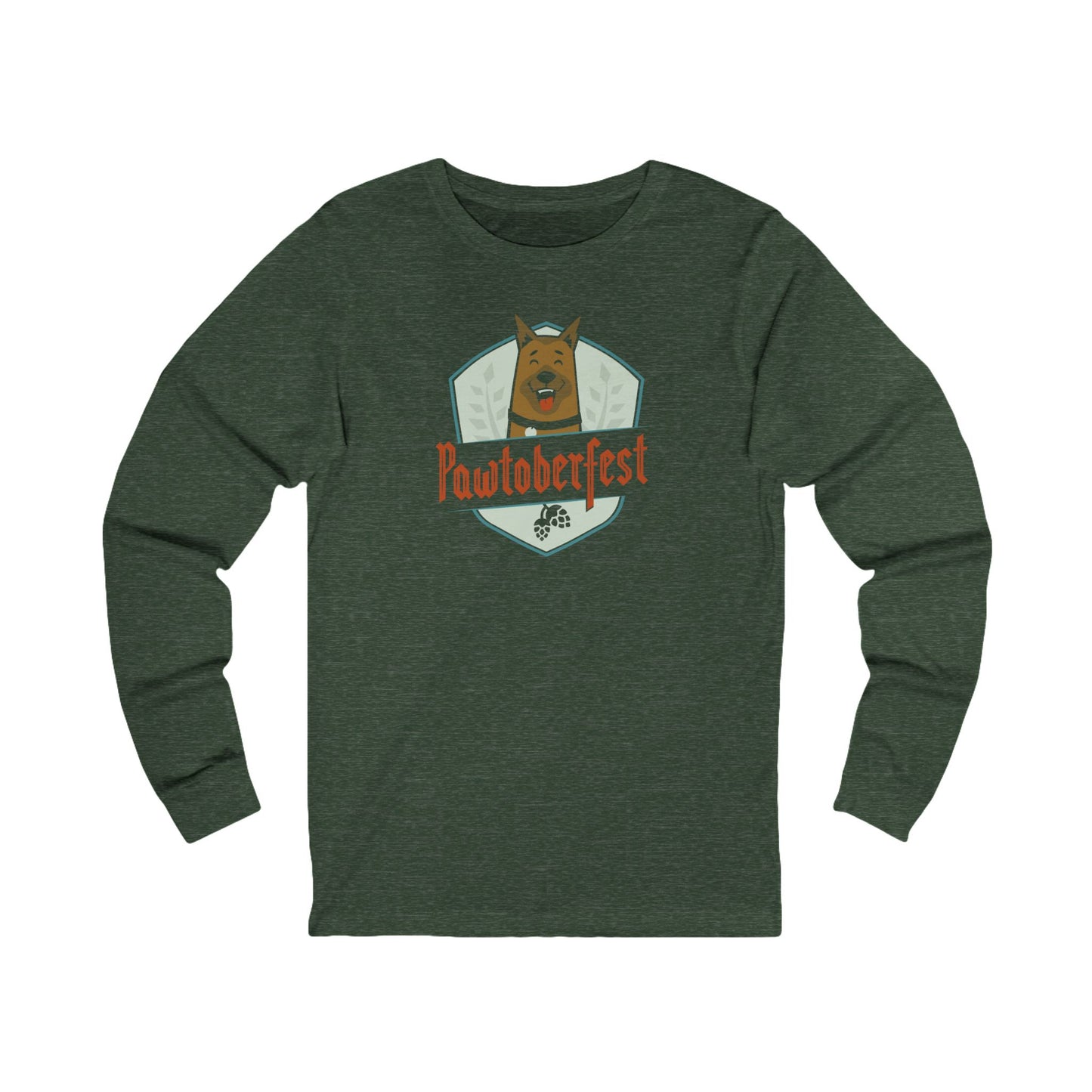 Pawtoberfest Badge Unisex Long Sleeve Tee