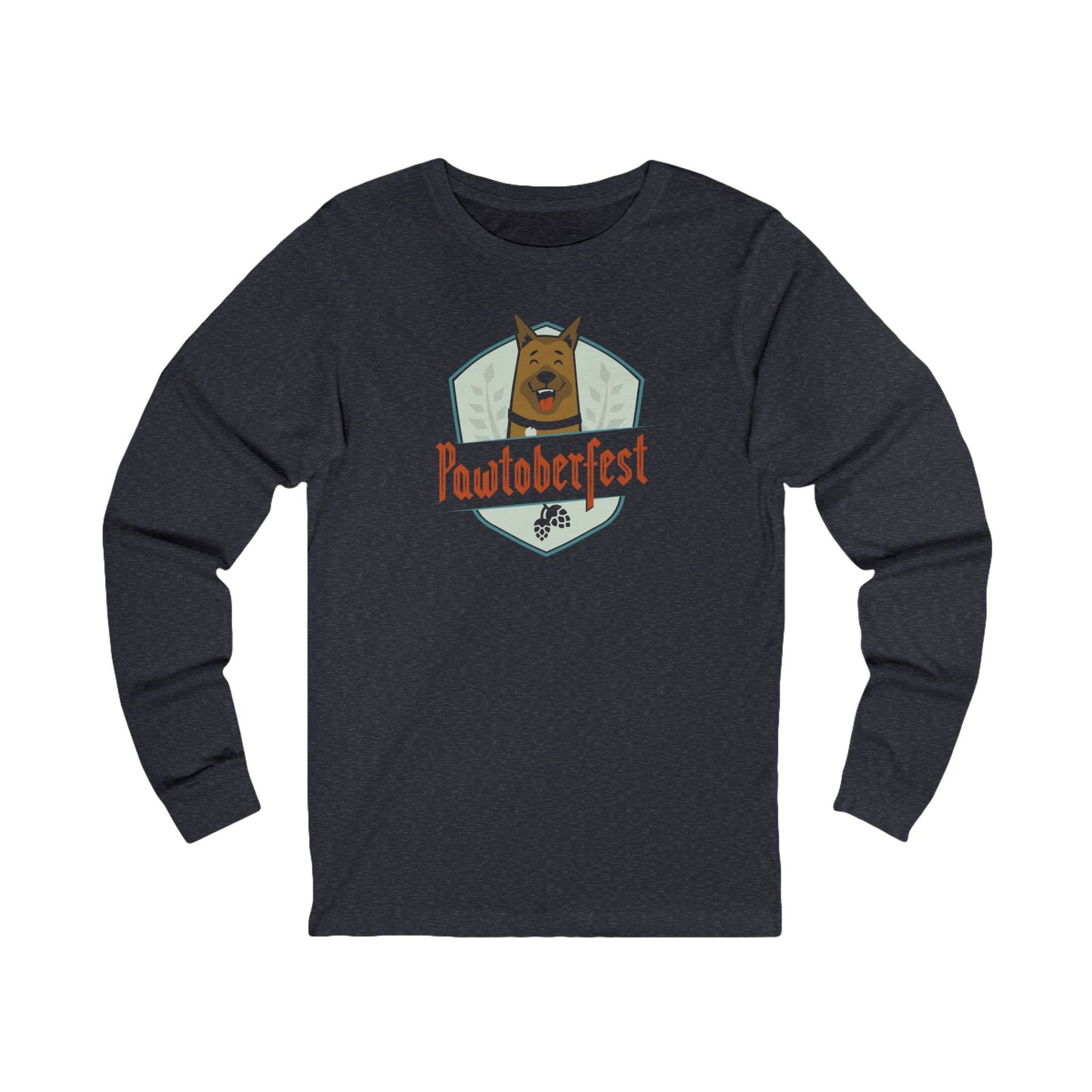Pawtoberfest Badge Unisex Long Sleeve Tee