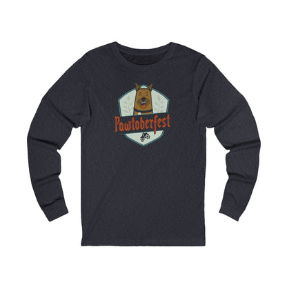Pawtoberfest Badge Unisex Long Sleeve Tee