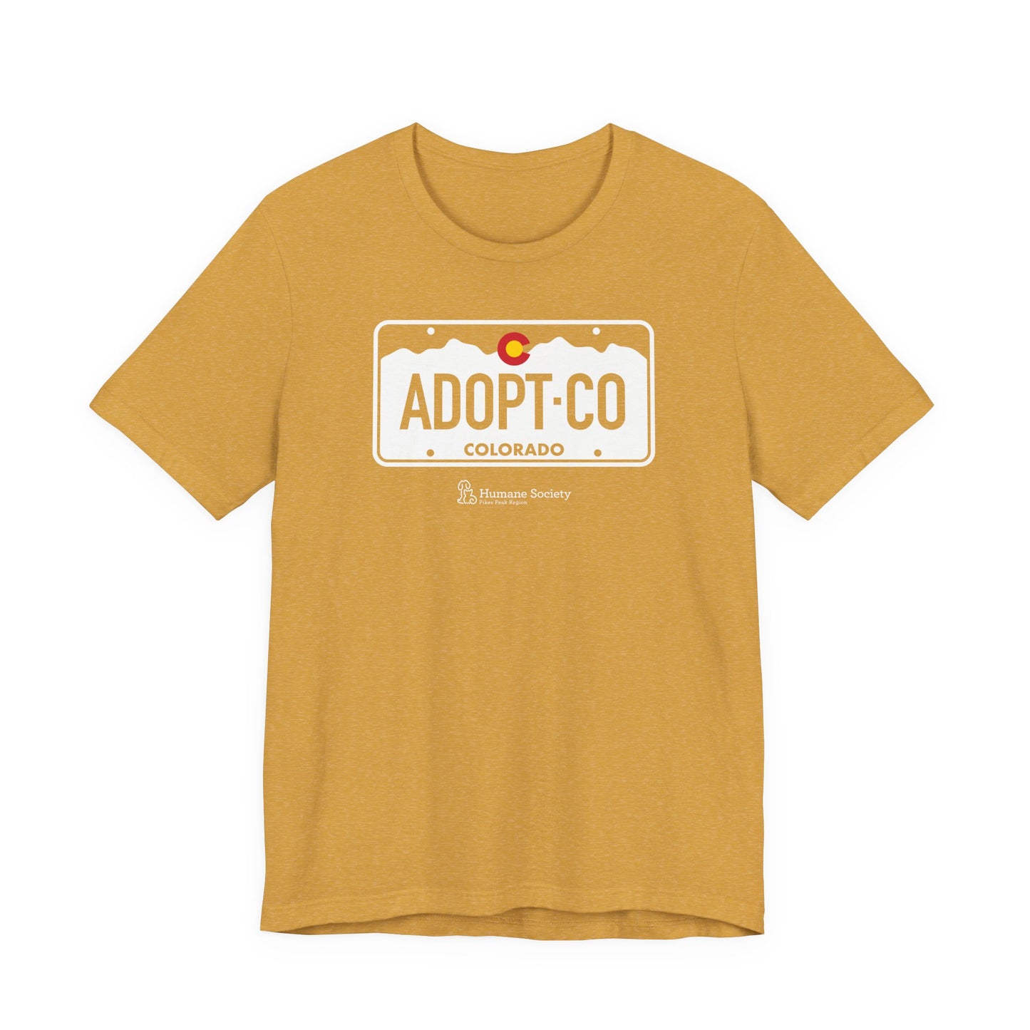 Adopt CO License Plate - Unisex Jersey Short Sleeve Tee