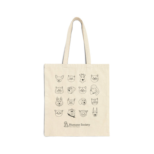 Pet Lovers Cotton Canvas Tote Bag