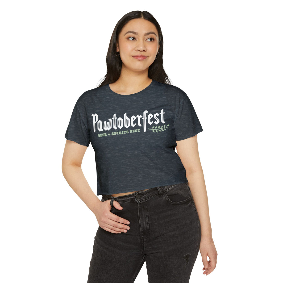 Pawtoberfest Women's Festival Crop Top