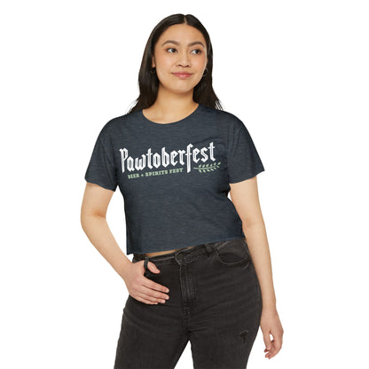 Pawtoberfest Women's Festival Crop Top