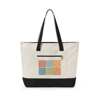 Humane Zippered Canvas Tote