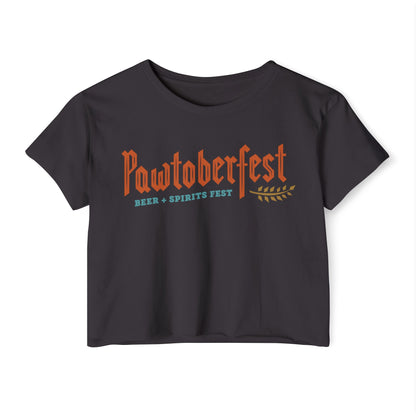 Pawtoberfest Women's Festival Crop Top
