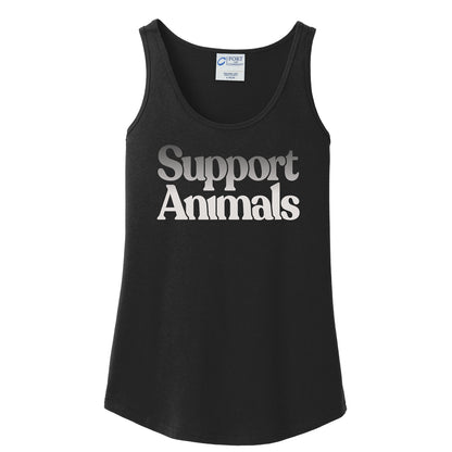 Support Animals - Women's Cotton Tank Top