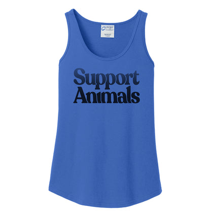 Support Animals - Women's Cotton Tank Top