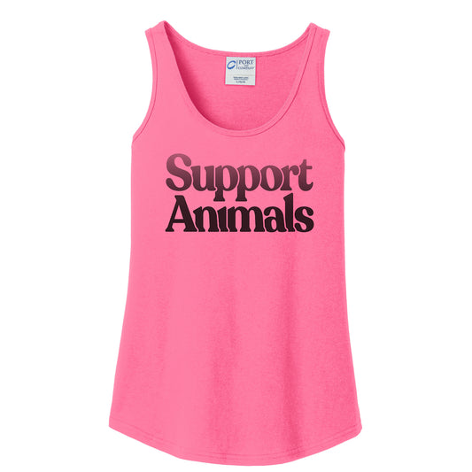 Support Animals - Women's Cotton Tank Top