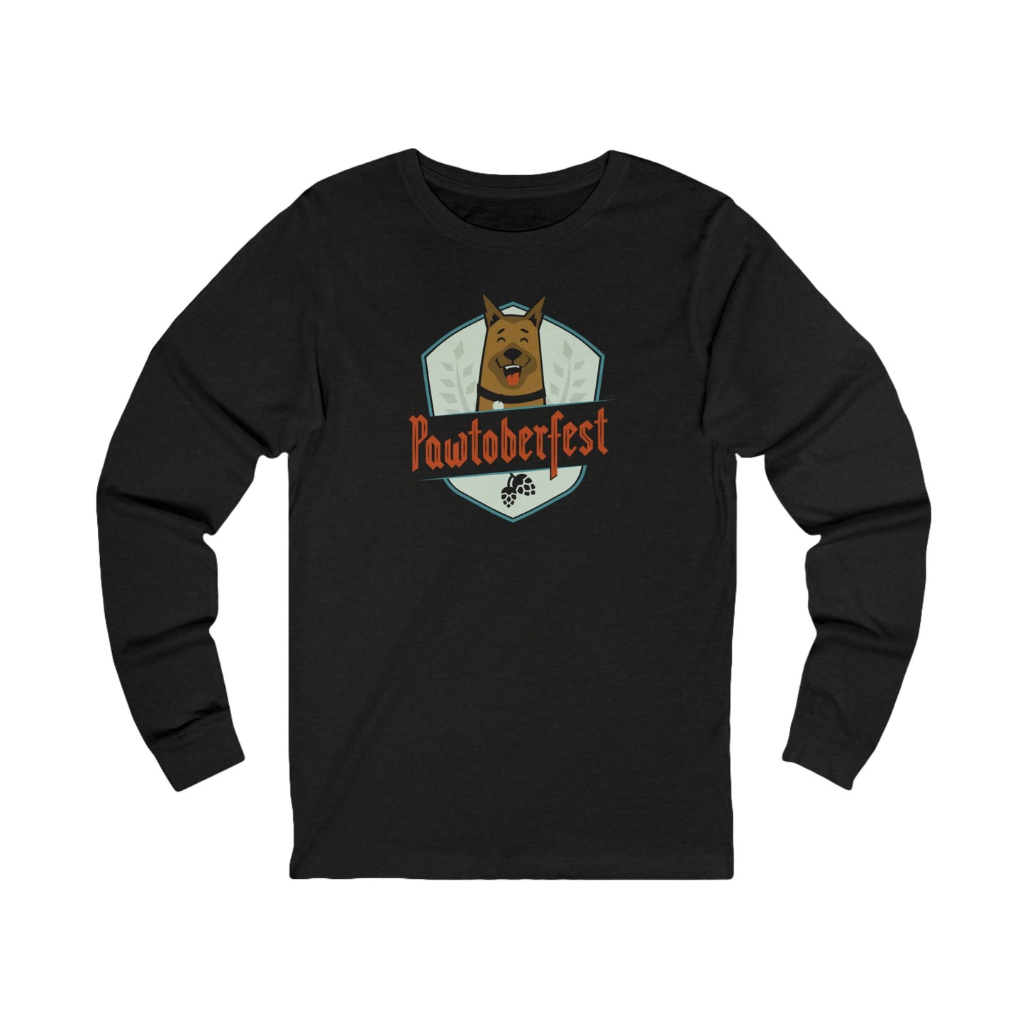 Pawtoberfest Badge Unisex Long Sleeve Tee
