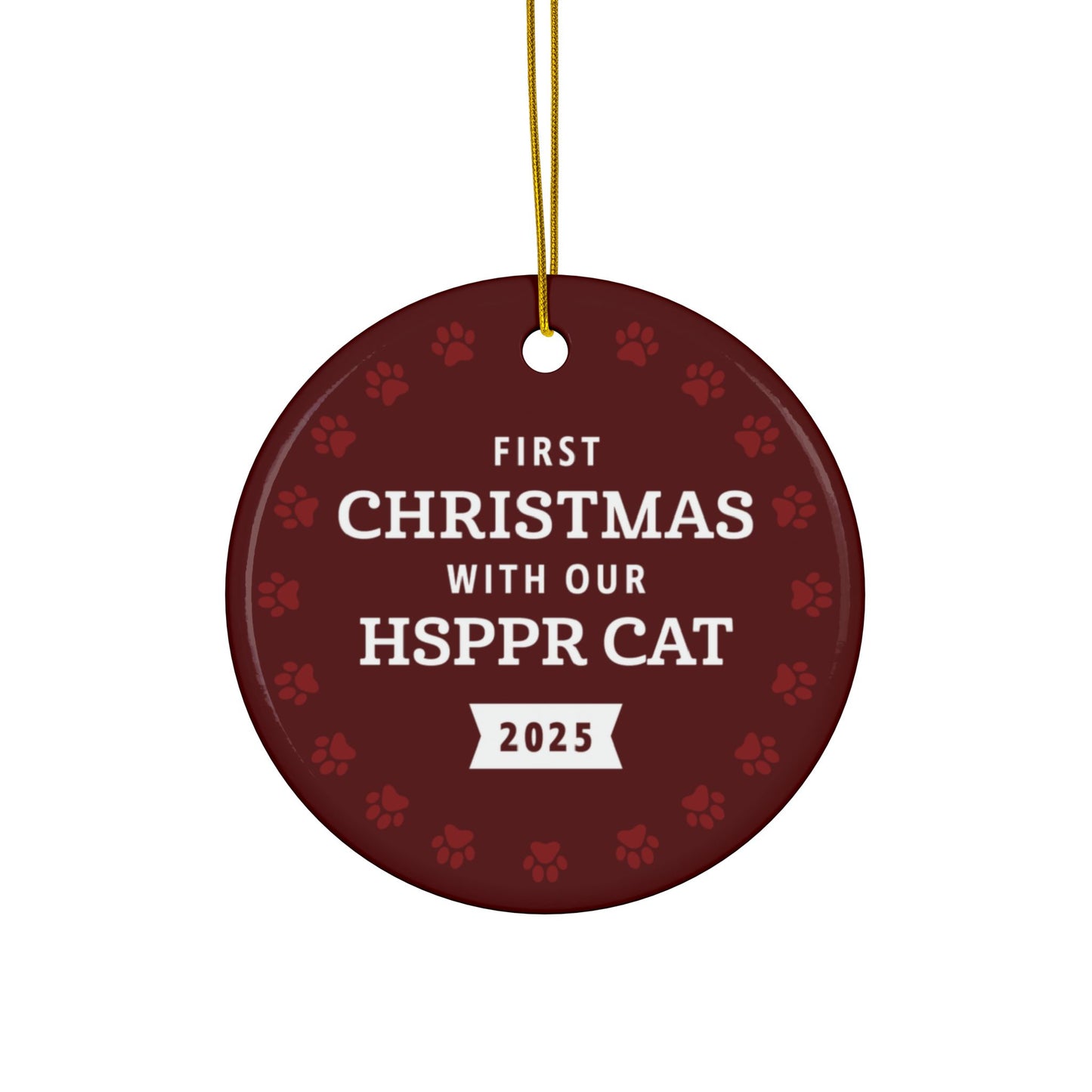 2025 HSPPR Cat Ceramic Ornament