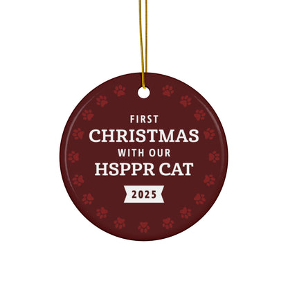 2025 HSPPR Cat Ceramic Ornament