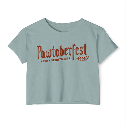 Pawtoberfest Women's Festival Crop Top
