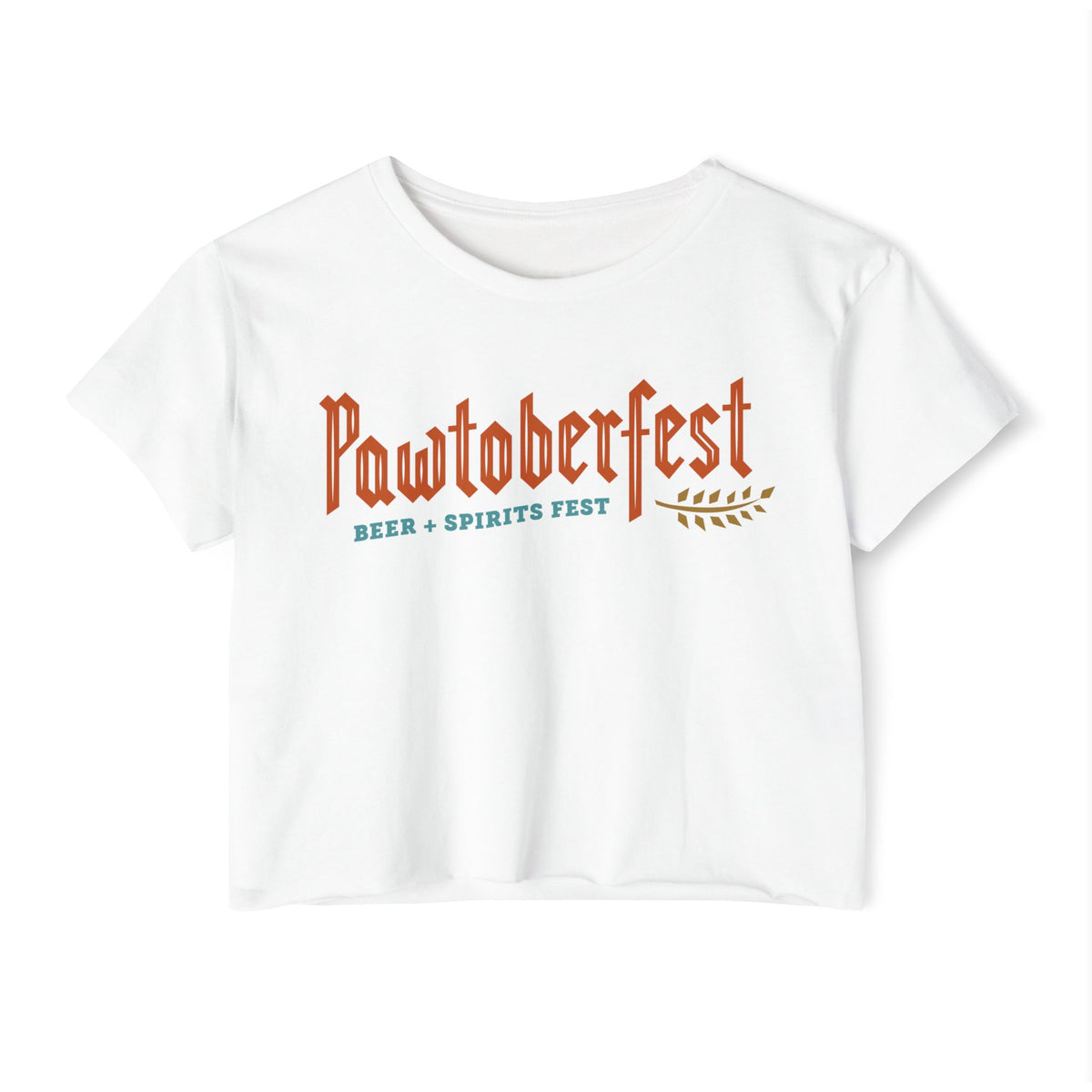 Pawtoberfest Women's Festival Crop Top