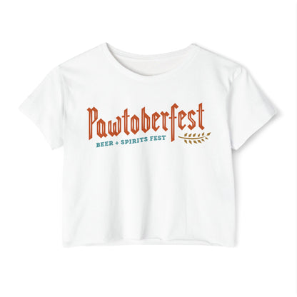 Pawtoberfest Women's Festival Crop Top