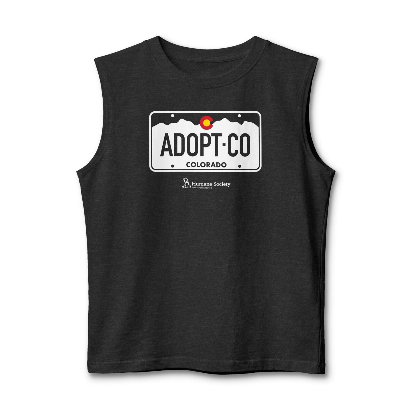Adopt CO License Plate - Unisex Jersey Muscle Tank