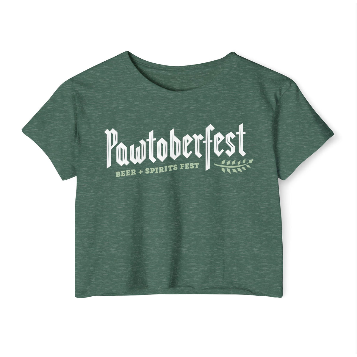 Pawtoberfest Women's Festival Crop Top