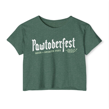 Pawtoberfest Women's Festival Crop Top