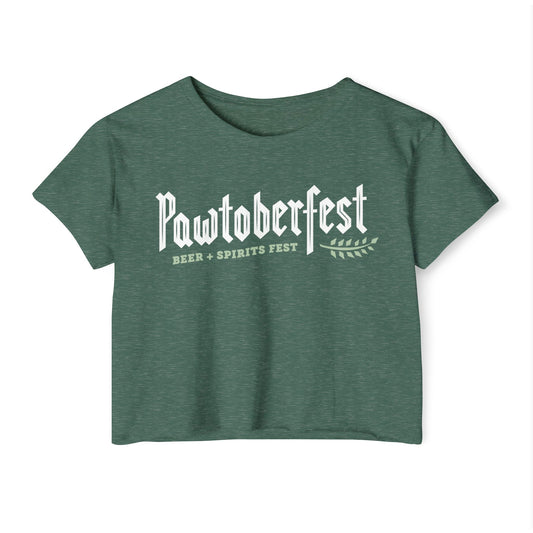 Pawtoberfest Women's Festival Crop Top