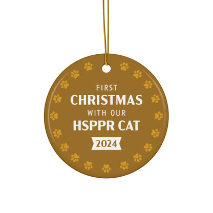 HSPPR Cat Ceramic Ornament