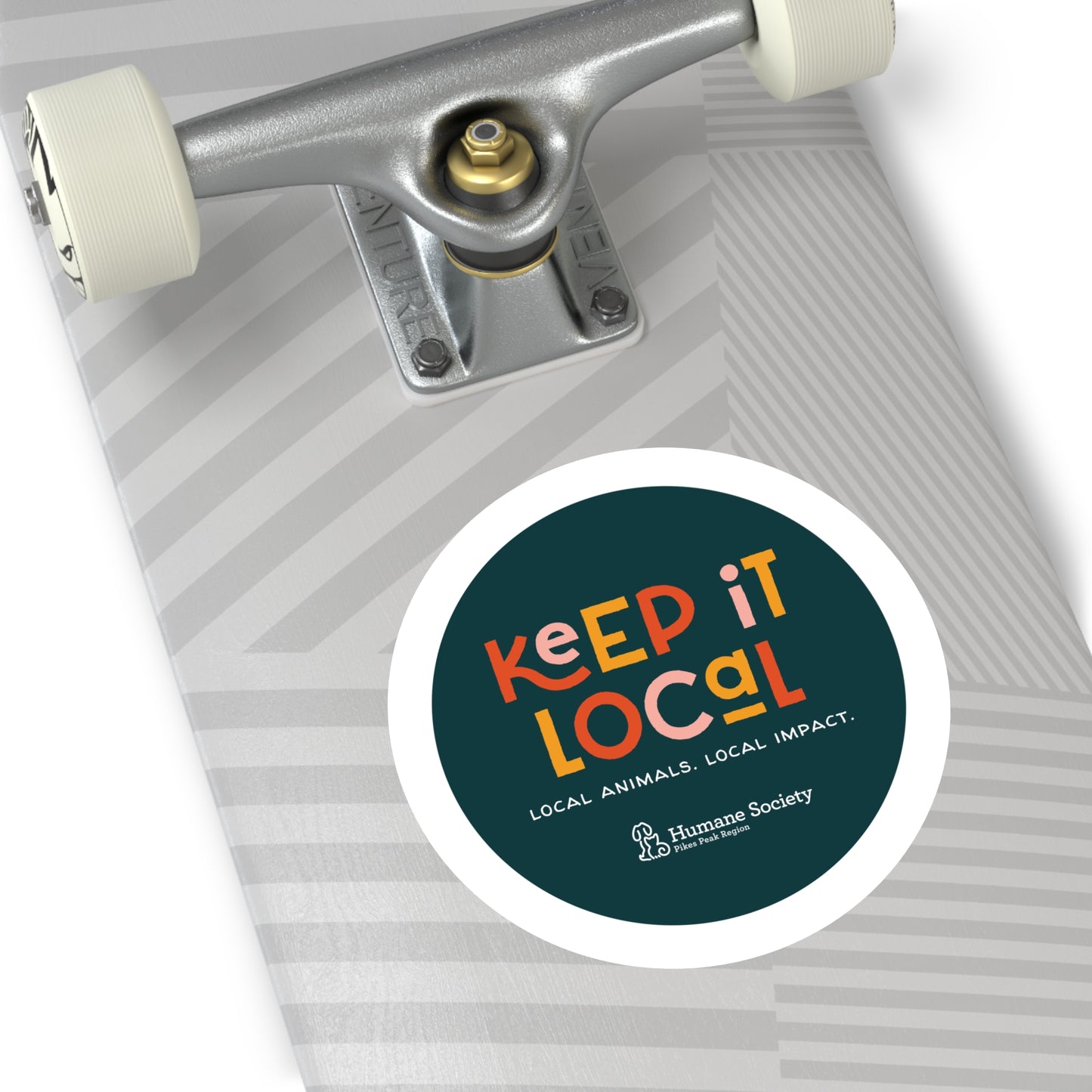 Keep it Local Round Sticker, Indoor\Outdoor