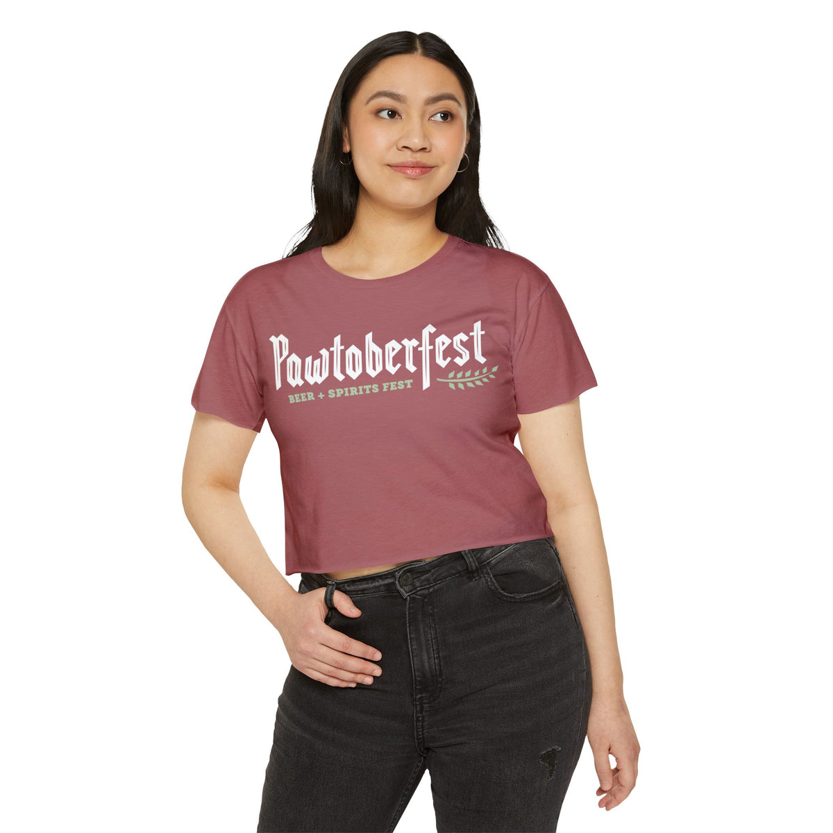 Pawtoberfest Women's Festival Crop Top