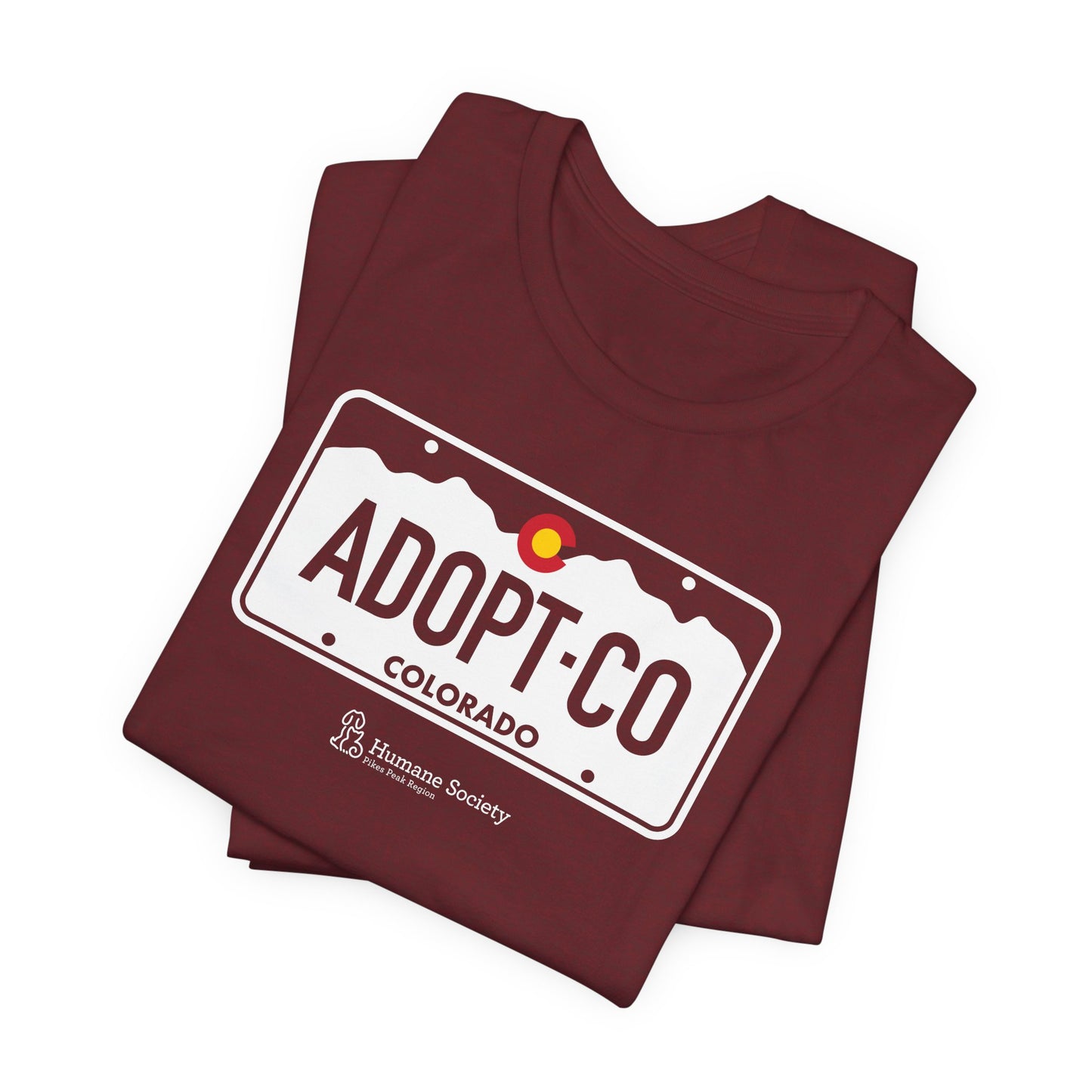 Adopt CO License Plate - Unisex Jersey Short Sleeve Tee