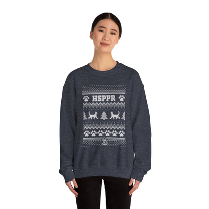 Holiday Cat Sweater - Unisex Heavy Blend™ Crewneck Sweatshirt