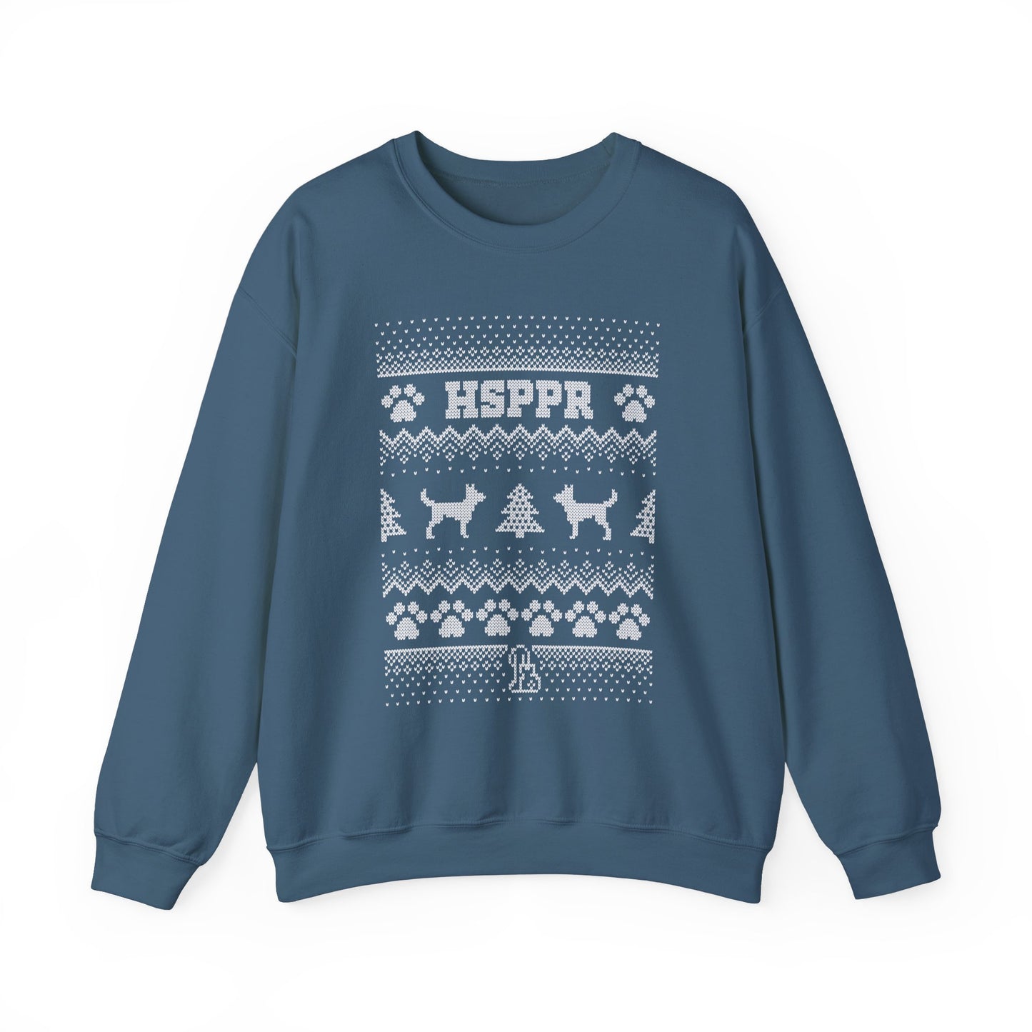 Holiday Dog Sweater - Unisex Heavy Blend™ Crewneck Sweatshirt