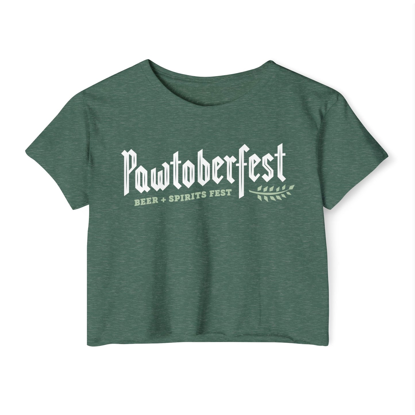 Pawtoberfest Women's Festival Crop Top